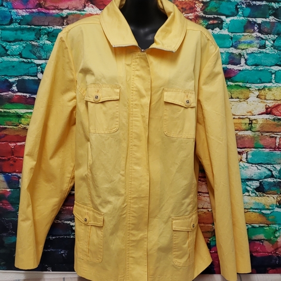 Studio works woman yellow 3X jacket - Picture 1 of 5